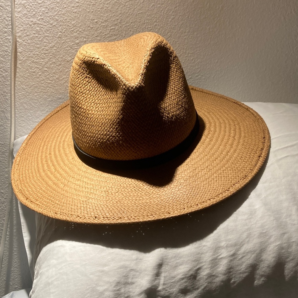 Janessa Leone Classic Brown Fedora Hat small